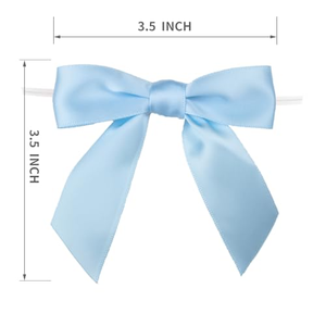Factory Direct Custom Self-Adhesive Satin Ribbon Bow for <b>Gift</b> <b>Bag</b> & Box Wrapping Solid Color Luxury Packing Bow - Product Image 4