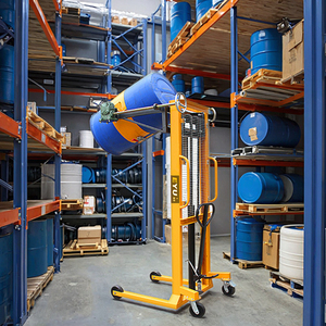 מלגזה 800 ק\\\"ג חשמלית או ידנית, מרים שמן, מרים תופים ומסובב תופים, מסובב תופי שמן חשמלי - Product Image 5