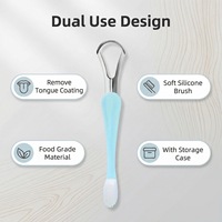 Outil de nettoyage de la langue portable et efficace, gratte-langue pour soins bucco-dentaires, nouveau design, sain pour éliminer la mauvaise haleine, haleine fraîche