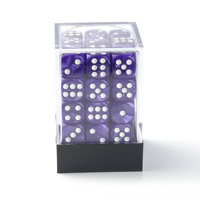 Ensemble de dés MINI à 6 faces de 12 mm, motif marbre perlé OEM, lot de 36, avec boîte en plastique et boîte en papier personnalisée