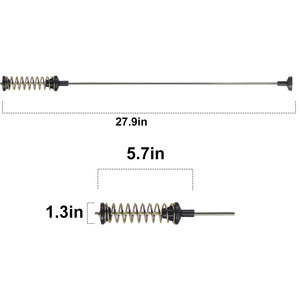 Tige d'amortisseur pour machine à laver DC97-16350D, ressort de suspension en acier inoxydable, pièces d'appareils électroménagers - Product Image 2