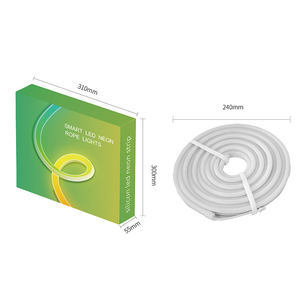 Banqcn RGBIC Pixel Neon Silicone Soft Tape Flexible 24V 12V <strong>RGB</strong> Rope Strip Flex <strong>Led</strong> Neon Light for Bedroom Gameroom Room Decor - Product Image 4