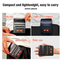 Mini Portable pour Bluetooth Pocket Mobile Imprimante d'étiquettes à code-barres thermique Imprimante de tickets de reçus de point de vente sans fil en stock prêt bleu