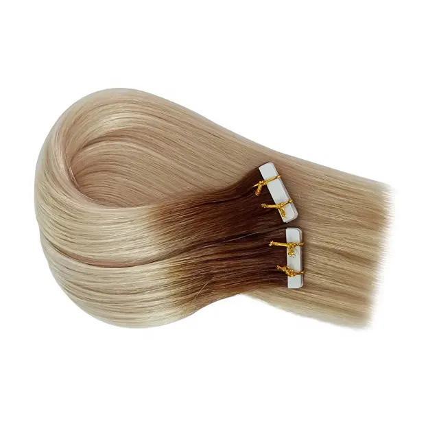 Professional Private Label Full Cuticle Double Sided Adhesive Walker Tape In Russian Hair Extention/Invisible Weft
