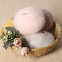 Colorful Hand-woven Yarn with High Mohair Content