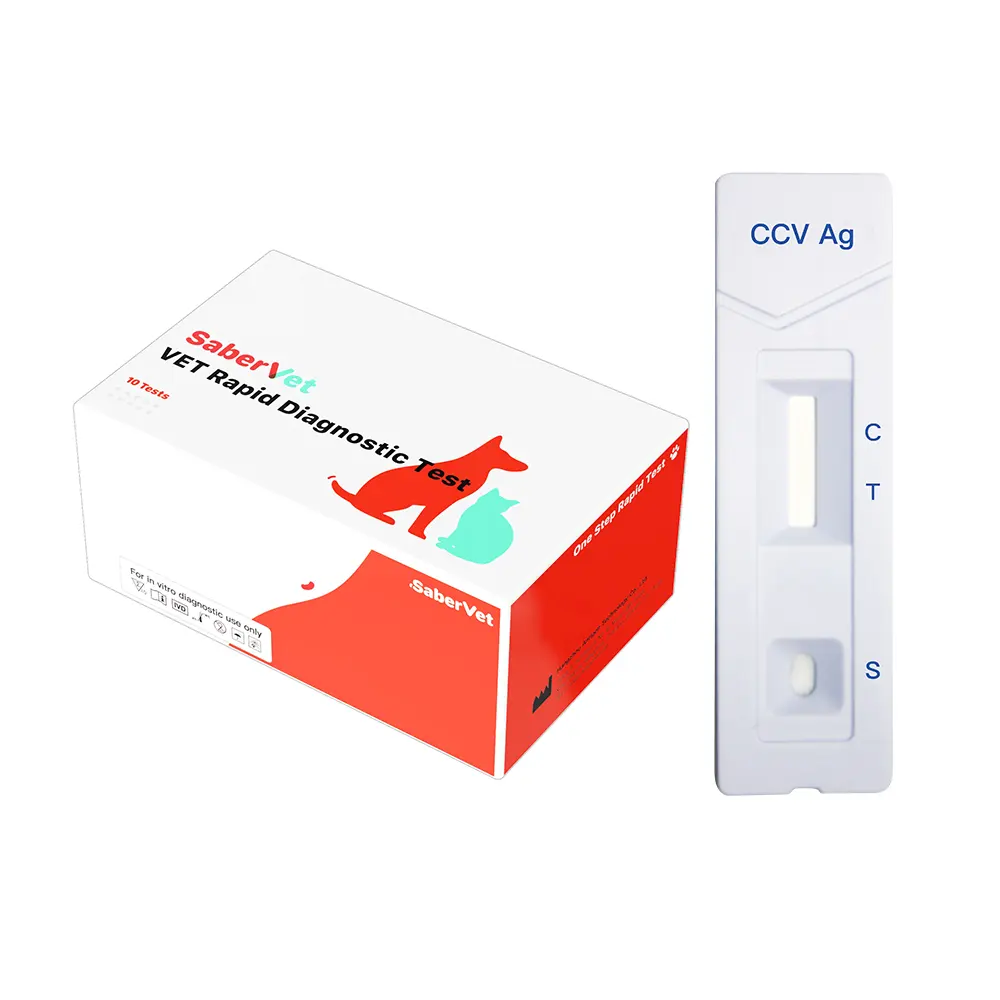 test rapido animales pet medical diagnostic kit tests ccv Combo antibody Canine Coronavirus Antigen Rapid test kit