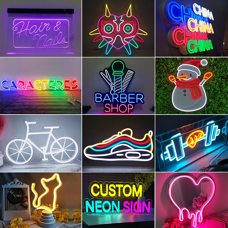 Wholesale hot sale neon signs for wall decor Custom Made Logo Dropshipping for bedroom birthday party home wedding decor