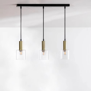 Lampadario Nordico a Barra per Soffitto, Illuminazione Decorativa Post-Moderna per Cucina e Camera da Letto con Paralume <span class=keywords><strong>in</strong></span> <span class=keywords><strong>Vetro</strong></span> - Product Image 1