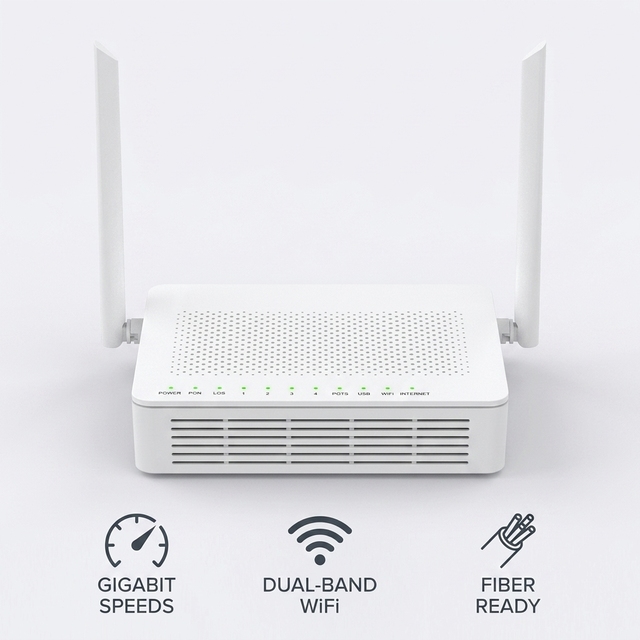 Strong Series XPON ONU GPON EPON FTTH IP 2026 WIFI6 Dual Band Gigabit Wide 2.4G Modem 4 for HG627