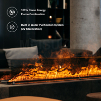 MEISU.CH Chauffage d'intérieur fin en gros, Chauffage linéaire LED pour salon, Cheminée électrique à vapeur d'eau, Cheminée atomisante