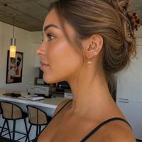 Anneau de septum en titane ASTM F136 avec zircone cubique, bijoux de piercing pour l'oreille Daith, respectueux de la peau, bijoux de piercing corporel professionnels, OEM ODM