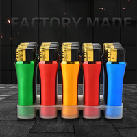 Briquet coupe-vent en forme de vase écologique pour allume-cigare Briquets à gaz en plastique OEM créatifs pour le marché de gros