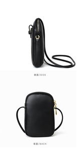 Bolso Bandolera Pequeño de Cuero PU Suave para Mujer, Mini Bolso de Hombro con Ranuras para Tarjetas de Crédito - Product Image 4