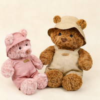 Chapeau de pêcheur personnalisé, Bretelles, Pantalon, Ours en peluche, Chapeau de soleil, Cochon rose, Ours brun, Coussin apaisant, Peluche