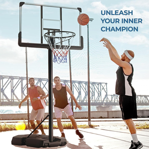 IUNNDS vendita calda supporto da <span class=keywords><strong>basket</strong></span> <span class=keywords><strong>portatile</strong></span> esterno 44 ''PC sistema di visualizzazione del tabellone di 10 piedi altezza regolabile canestro da <span class=keywords><strong>basket</strong></span> - Product Image 3
