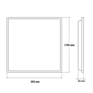 Pannello LED Retroilluminato Beghelli Altezza 124,5 Cm Profondità 30 Cm Per Illuminazione a Soffitto - Product Image 3