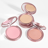 Palette de fard à joues crème végane en poudre résistante à l'eau, 8 couleurs, teinte lisse pour le visage, maquillage avec protection solaire, logo personnalisé, teint clair