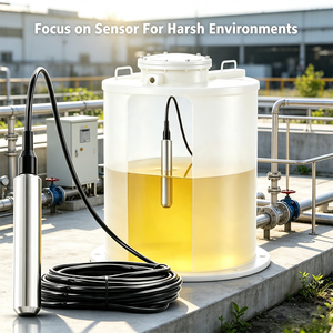 Capteur de niveau de réservoir de carburant hydrostatique submersible en <span class=keywords><strong>acier</strong></span> inoxydable industriel anti-explosion 4-20mA RS485 Modbus - Product Image 1
