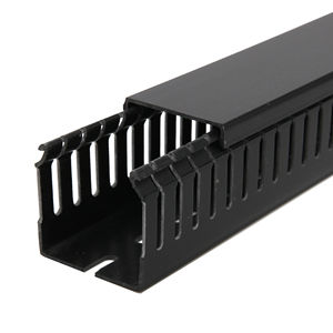 YORH-PEEO Mật Độ Cao Dưới Khay Bàn Quản Lý Cáp Đen Đường Đua Có Nắp - Product Image 1