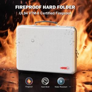 Maletín <span class=keywords><strong>Portadocumentos</strong></span> Portátil Popular, Organizador de Archivos Resistente al Fuego con Cerradura para Documentos, Pasaportes y Certificados - Product Image 2