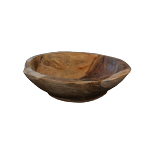 Bols ronds en bois de teck, écologiques, vintage, faits à la main, vaisselle, ensembles de vaisselle, service alimentaire, cadeaux d'affaires, DEKOR ASIA - Product Image 1