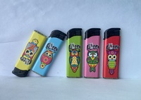 Personnage de dessin animé coloré en gros imprimé vente directe allume-cigare électronique en plastique