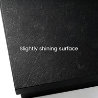 Boîte cadeau en carton noir, boîte d'emballage rigide, logo personnalisé pour cadeau et artisanat