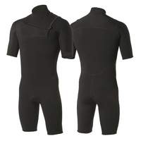 Wetsuit Selancar DIVESTAR Custom 2/2MM Lengan Panjang Kaki Pendek Resleting Dada Bahan Neoprene