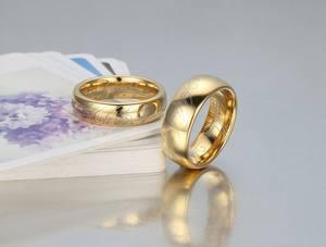 CHENG JEWELERS Bagues de mariage en carbure de tungstène plaqué or rose 6 mm, bijoux de mode 2 mm-8 mm pour <span class=keywords><strong>alliance</strong></span> - Product Image 5