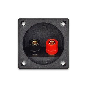 2 yollu 57x57mm ABS ses bakır muz soket Jack bağlama sonrası fiş tel fincan hoparlör terminali kutusu plaka konektörü - Product Image 1