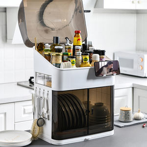 Escurridor de platos de cocina de gran capacidad, estante de secado, utensilio de 2 niveles, soporte para <span class=keywords><strong>armario</strong></span>, escurridor de secado - Product Image 1