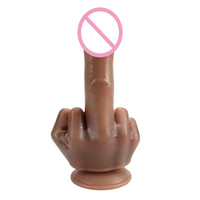 Dildo réaliste, Dildos pour doigts, ABS+PTE, Matériel souple, Jouets sexuels pour femmes, Masturbation