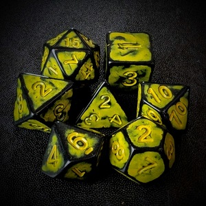 Dés de D&D avec 7 pièces, idéaux pour Dungeons and Dragons, <span class=keywords><strong>RPG</strong></span>, MTG, jeux de rô<span class=keywords><strong>le</strong></span> de table D4 D6 D8 D10 D% D12 D20 - Product Image 3
