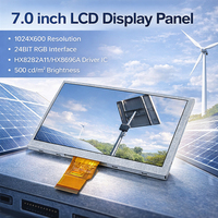 Pengiriman Cepat Modul Layar LCD IPS Industri Medis 7.0 Inci Resolusi 1024x600 Kecerahan Tinggi Layar LCD TFT