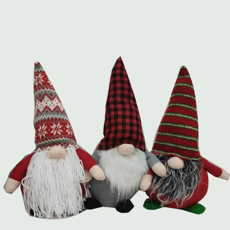 2022 Christmas Party Gift Handmade Witch Decor Dolls Black Stripe Gnomes Plush Crafts Christmas Decoration