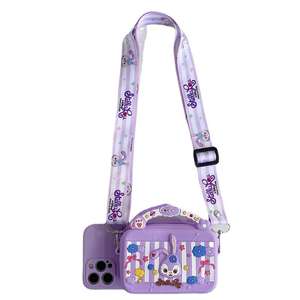 Funda de Teléfono TPU con Diseño de Cinnamoroll y Monedero con Correa Cruzada para <span class=keywords><strong>iPhone</strong></span> 15 Pro Max, Resistente a Impactos, Gran Venta - Product Image 1