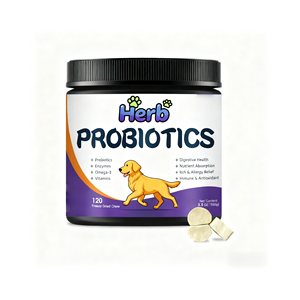 Probióticos para Perros con Prebióticos, Marca Privada OEM ODM, Promueve un Microbioma Intestinal Equilibrado, Refuerza la Salud Inmunológica, Masticables Blandos - Product Image 1