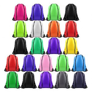 Sacs à cordon en nylon personnalisés en gros pour la natation, sacs à dos et sacs de sport personnalisés, sacs d'entraînement imperméables - Product Image 1