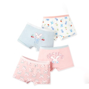 Venta al por mayor de bonitos dibujos animados de algodón para niñas pequeñas, bragas reutilizables, ropa interior para niñas - Product Image 3