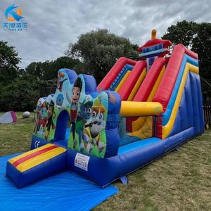 Château gonflable à double piste avec toboggan, nouveau design, <span class=keywords><strong>Patrouille</strong></span> des chiens, parc d'attractions gonflable - Product Image 3