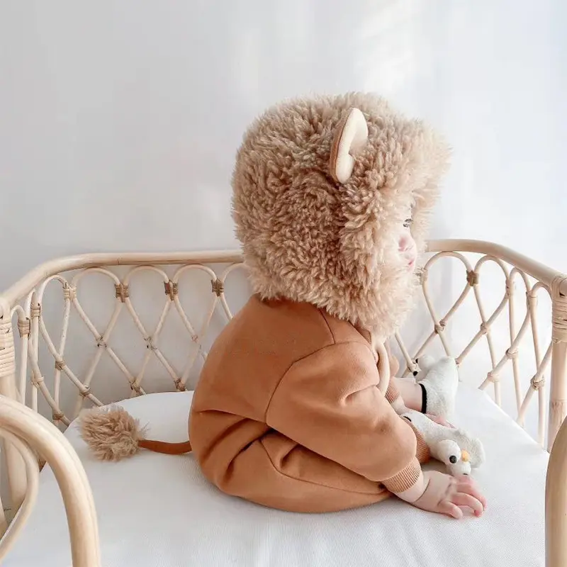 Baby Rompers with Cartoon Lion Spring Baby Girl Clothes One Piece Jumpsuit Toddler Girl Fall Clothes Animals Baby Boy Romper