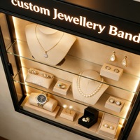 Vitrine de présentation de bijoux en plexiglas personnalisée pour le Moyen-Orient, présentoir de comptoir ou mural en acrylique