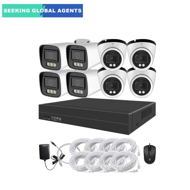 8 Channel Smart Dual-Light HD POE Video Security System 8CH NVR Recorder 4K 8MP Security Cameras CCTV Kit