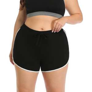 Shorts de punto para mujer de talla grande con dobladillo estructurado para uso casual diario, salidas de fin de semana y para clima cálido y cómodo. - Product Image 6