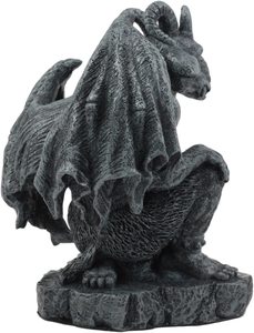 LE GARDIEN SABBATIQUE CHÈVRE AILÉE JARDIN GARGOUILLE STATUES FIGURINE RÉSINE Artisanat et Cadeaux - Product Image 2