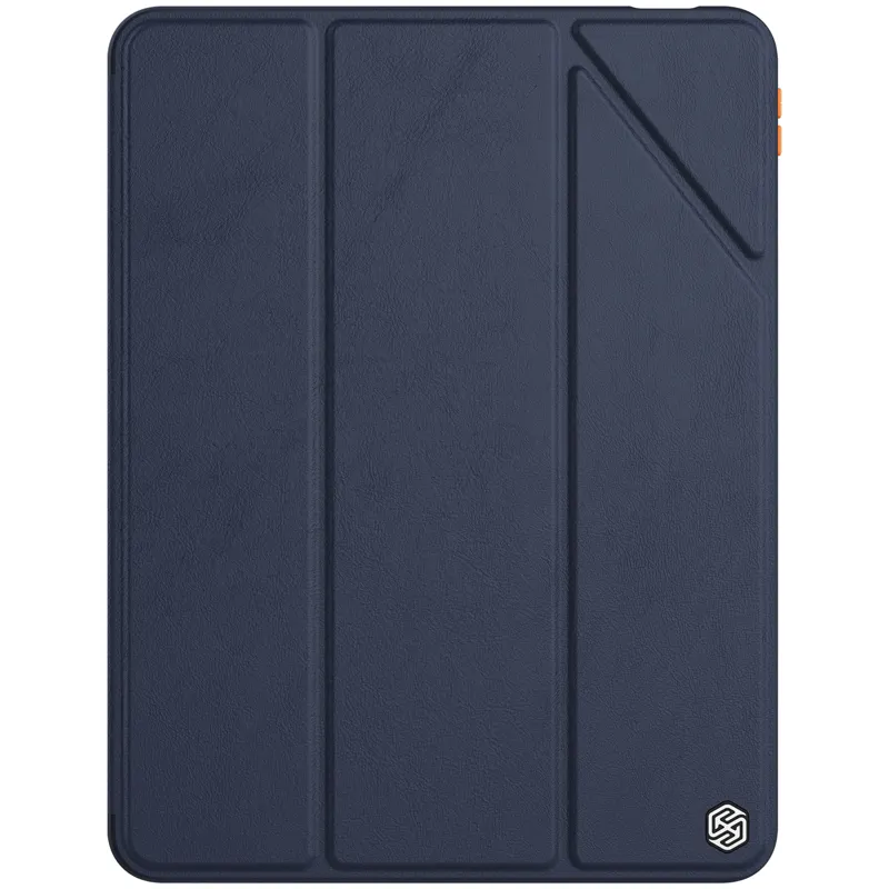 Nillkin Casing Kulit Flip Bevel, Sarung Tablet Pintar Lipat Tiga untuk Apple iPad 10.9 2020 / Air 4