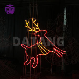 Decoraciones navideñas LED 3D para exteriores con clasificación IP65, luz con diseño de reno para decoración festiva - Product Image 4