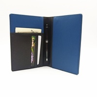 [Cadeaux Personnalisés] Porte-Passeport Professionnel en Cuir Véritable, Porte-Billets d'Avion, Étui pour Cartes d'Identité, Vertical Carré Mi-longueur, Vente en Gros