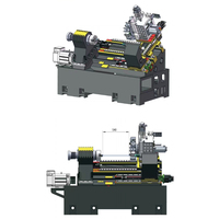 Tour CNC à lit incliné de petite taille, haute précision et haute vitesse, avec guidage linéaire, modèle TCK40