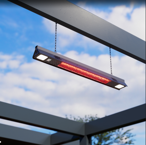 Grosir pemanas teras plafon serat karbon elektrik 2000W, elemen pemanas inframerah Remote mudah portabel - Product Image 3